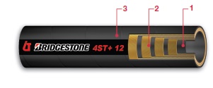 SLANG 4-WS 1&quot; 420BAR R15 Bridgestone